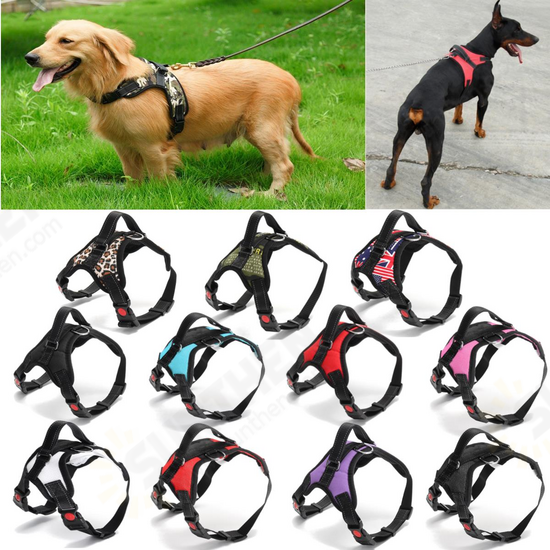 Pet Control Harness Adjustable Dog & Cat Soft Mesh Walk Collar Safety Strap Vest