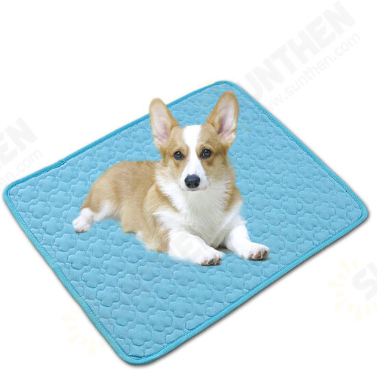 Pet Cooling Mat Dog Cat Summer Cooling Cushion Pads Breathable Comfortable Dog Supplies