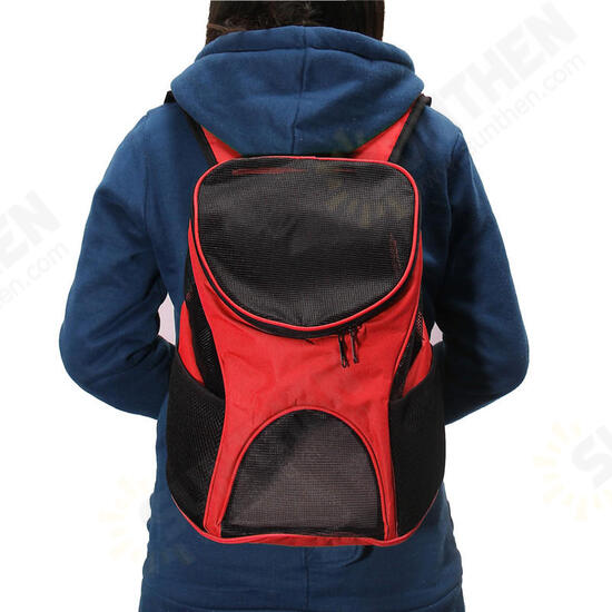 Pet Dog Cat Backpack Pet Outside Sport Travel Carry Bag Breathable Shoulder Bag