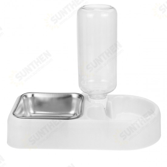 Pet Food Bowl Double Use Automatic Water Feeder Dog Cat Dispenser Bottle Drinking Fountain Pet Food Bowl Double Use Automatic Water Feeder Dog Cat Dispenser Bottle Drinking Fountain