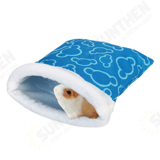 Pet Hamster Sleeping Bag Soft Warm House Guinea Pig Hedge Winter House