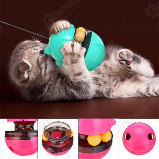 Pet Interactive Puzzle Training Cat Toy Pet Toys Tumbler Leakage Food Ball Pet Training Exercise Fun Bowl