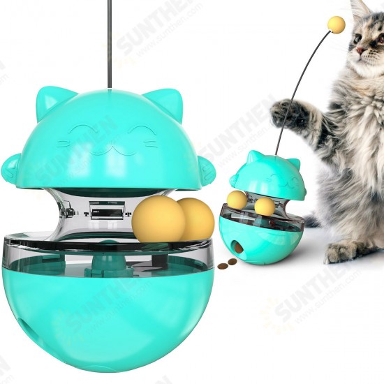 Pet Interactive Puzzle Training Cat Toy Pet Toys Tumbler Leakage Food Ball Pet Training Exercise Fun Bowl