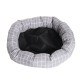 Pet Kennel Cat Dog Soft Comfortable Round Cushion Bed Winter Warm with Pillow