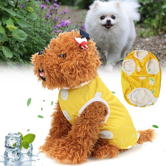 Pet T-shirt Dog Vest Coat Breathable Sunscreen Cooling Clothing Jacket Clothes