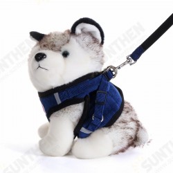 Pet Vest Adjustable Mesh Breathe Clothes Outdoor Travel Portable Leash Harness Dog Traction Rope Pet Vest Adjustable Mesh Breathe Clothes Outdoor Travel Portable Leash Harness Dog Traction Rope