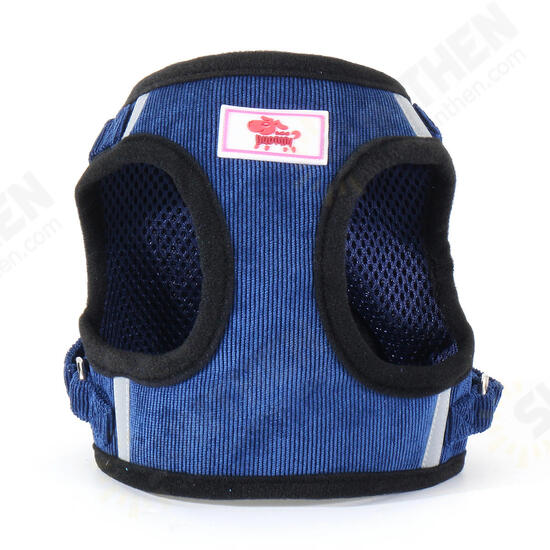 Pet Vest Adjustable Mesh Breathe Clothes Outdoor Travel Portable Leash Harness Dog Traction Rope