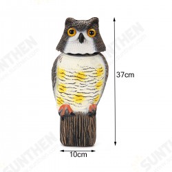 Plastic Simulation Owl Bird Scarer Deterrent Repeller Garden Weed Pest Statue Outdoor Hunting Decoy Plastic Simulation Owl Bird Scarer Deterrent Repeller Garden Weed Pest Statue Outdoor Hunting Decoy