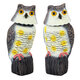 Plastic Simulation Owl Bird Scarer Deterrent Repeller Garden Weed Pest Statue Outdoor Hunting Decoy