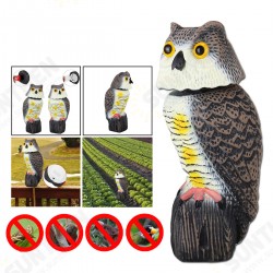 Plastic Simulation Owl Bird Scarer Deterrent Repeller Garden Weed Pest Statue Outdoor Hunting Decoy Plastic Simulation Owl Bird Scarer Deterrent Repeller Garden Weed Pest Statue Outdoor Hunting Decoy