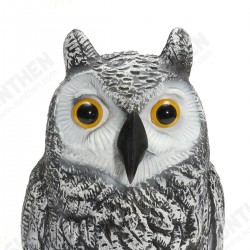 Plastic Standing Fake Owl Hunting Decoy Deterrent Scarer Repeller Garden Decor Plastic Standing Fake Owl Hunting Decoy Deterrent Scarer Repeller Garden Decor