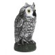 Plastic Standing Fake Owl Hunting Decoy Deterrent Scarer Repeller Garden Decor