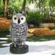 Plastic Standing Fake Owl Hunting Decoy Deterrent Scarer Repeller Garden Decor