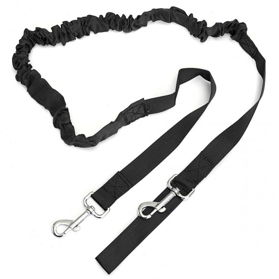 Polyester Elastic Pet Dog Leash Lead Strap Rope Waist Belt