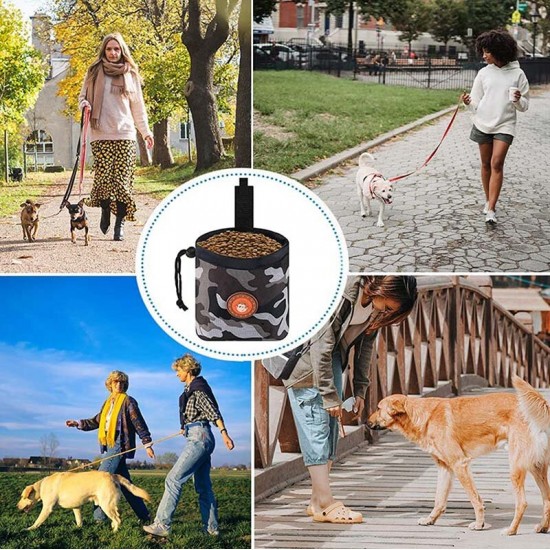 Portable Pet Dog Puppy Pouch Walking Food Treat Snack Bag Training Pockets Waist Storage Hold Behaviour Aids