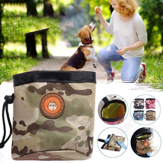 Portable Pet Dog Puppy Pouch Walking Food Treat Snack Bag Training Pockets Waist Storage Hold Behaviour Aids