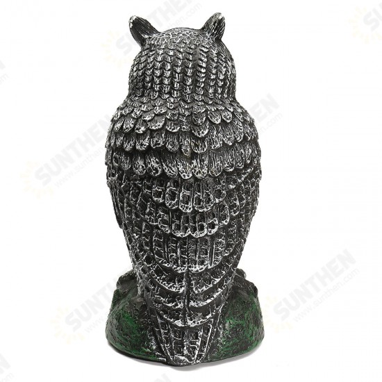 Realistic Bird Scarer Owl Decoy Repellent Pest Scarecrow Outdoor Garden Yard