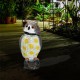 Plastic Realistic Owl Decoy 360° Rotating Head Birds Pest Repellent Control Scare Crow Garden Yard Realistic Bird Decoration Hunting Decoy