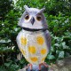 Plastic Realistic Owl Decoy 360° Rotating Head Birds Pest Repellent Control Scare Crow Garden Yard Realistic Bird Decoration Hunting Decoy