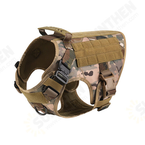 No Pull Harness For Large Dogs Military Tactical Dog Harness Vest German Shepherd Doberman Labrador Service Dog Training Product