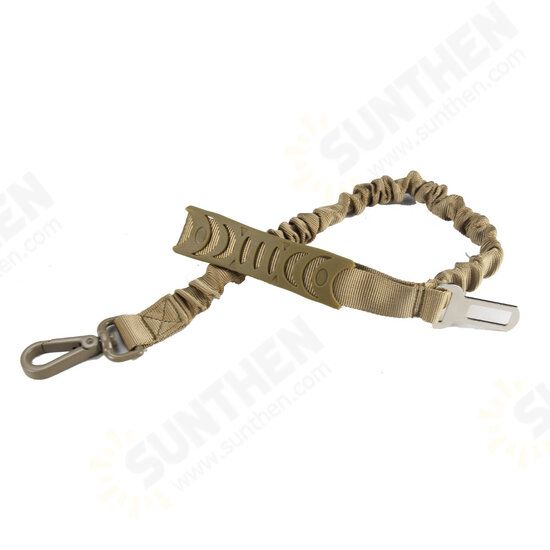 Thickened Iron Buckle Nylon Tactical Car Dog Leash Wear-Resistant Hand Traction Belt