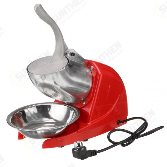 380W 1500RPM Electric Ice Crusher Shaver Commercial Machine Snow Maker 100kg/h 380W 1500RPM Electric Ice Crusher Shaver Commercial Machine Snow Maker 100kg/h