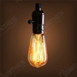 40W E27 ST58 Edison Bulb Antique Filament Lamp Retro Vintage Light 220V/110V 40W E27 ST58 Edison Bulb Antique Filament Lamp Retro Vintage Light 220V/110V