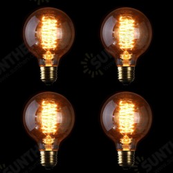 4PCS E26 G80 60W AC110V 64A Warm White Retro Amber Edison Incandescent Light Bulb for Home 4PCS E26 G80 60W AC110V 64A Warm White Retro Amber Edison Incandescent Light Bulb for Home