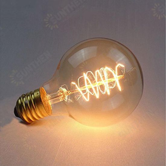 4PCS E26 G80 60W AC110V 64A Warm White Retro Amber Edison Incandescent Light Bulb for Home