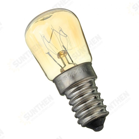 AC220-240V High Temperature 300℃ E14 25W Microwave Oven Cooker Incandescent Light Bulb