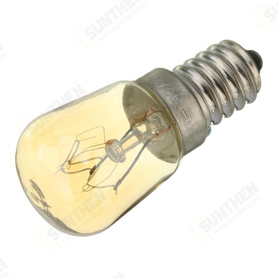 AC220-240V High Temperature 300℃ E14 25W Microwave Oven Cooker Incandescent Light Bulb