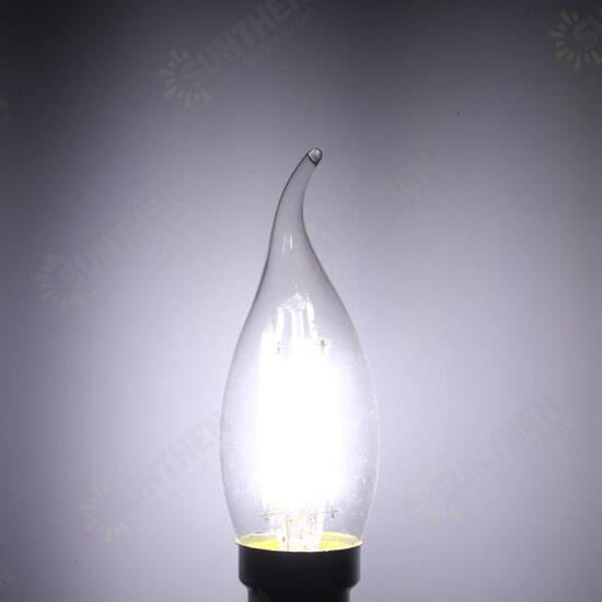 B22 C35 4W COB White/Warm White Filament Bulb Edison Retro Glass Lamp Non-Dimmable AC 220V