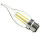 B22 C35 4W COB White/Warm White Filament Bulb Edison Retro Glass Lamp Non-Dimmable AC 220V