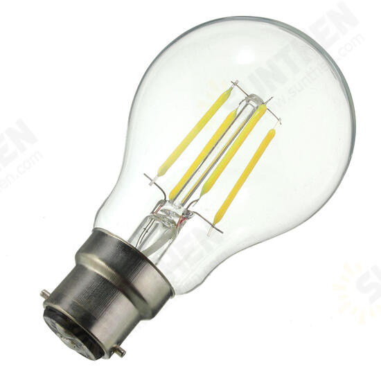 Dimmable B22 G45 4W Pure White Warm White COB Retro Vintage Edison Incandescent Light Bulb AC220V