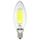 Dimmable E14 6W COB 600Lm Edison Filament Bulb LED Light Candle AC 110V