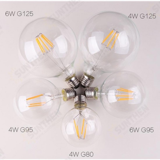 Dimmable E27 LED Edison COB Bulbs Retro Classic Filament Retro Globe Christmas Lighting AC220V