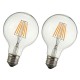 Dimmable G80 E27 6W COB Warm White 600Lumens Retro Vintage Light Lamp Bulb AC110V AC220V