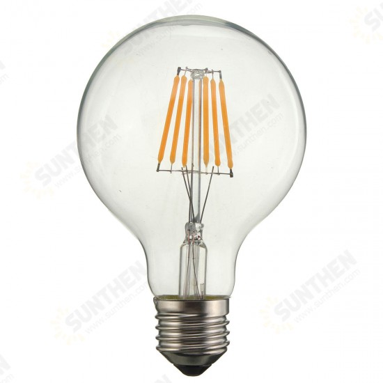 Dimmable G80 E27 6W COB Warm White 600Lumens Retro Vintage Light Lamp Bulb AC110V AC220V