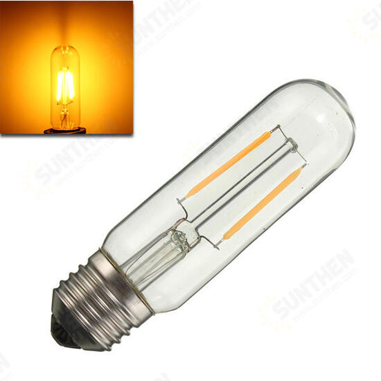 Dimmable T10 E27 2W COB Pure White Warm White 200Lumens Retro Edison Light Bulb AC110V AC220V