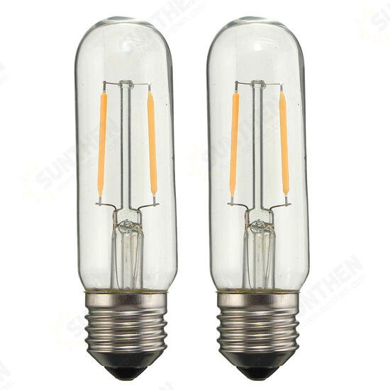 Dimmable T10 E27 2W COB Pure White Warm White 200Lumens Retro Edison Light Bulb AC110V AC220V