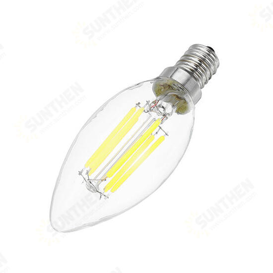 E12 E14 C35 5W 540LM Warm White Pure White LED Candle Light Bulb No Flicker AC110V AC220V