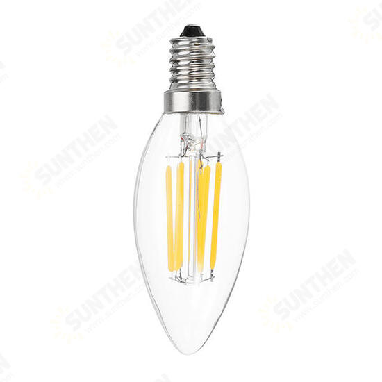 E12 E14 C35 5W 540LM Warm White Pure White LED Candle Light Bulb No Flicker AC110V AC220V