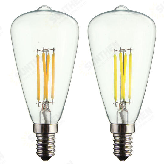 E14 4W COB Edison Bulb Antique Lamp Retro Vintage Light 220V