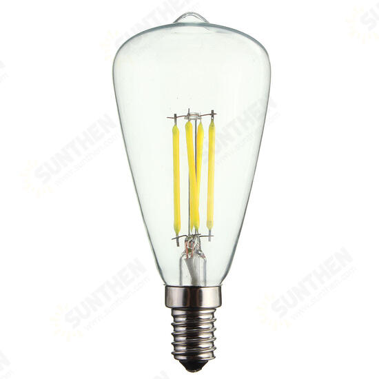 E14 4W COB Edison Bulb Antique Lamp Retro Vintage Light 220V