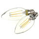 E14 4W Pure/Warm White Edison Filament LED Candle Flame Lamp 220-240V