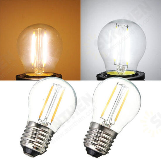 E27 2W White/Warm White COB LED Filament Retro Edison Bulbs 85-265V