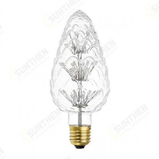 E27 3W Vintage Edison Warm White Holiday Democratic Light Bulb for Party Christmas AC85-265V