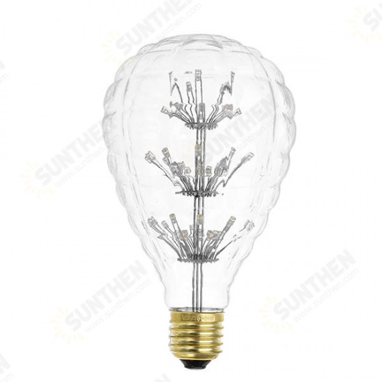 E27 3W Vintage Edison Warm White Holiday Democratic Light Bulb for Party Christmas AC85-265V