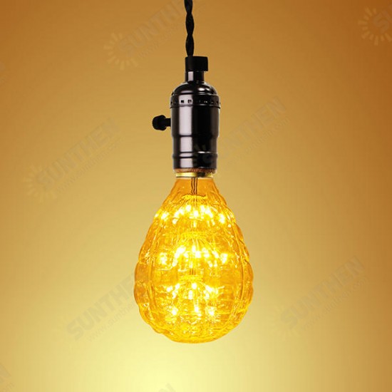 E27 3W Vintage Edison Warm White Holiday Democratic Light Bulb for Party Christmas AC85-265V