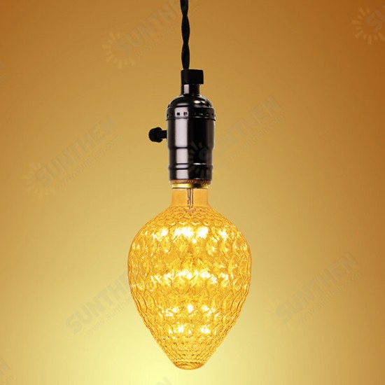 E27 3W Vintage Edison Warm White Holiday Democratic Light Bulb for Party Christmas AC85-265V